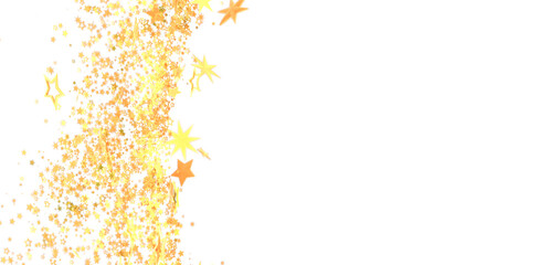 Sparkling gold stars on white. Perfect for holidays, celebrations, and more.