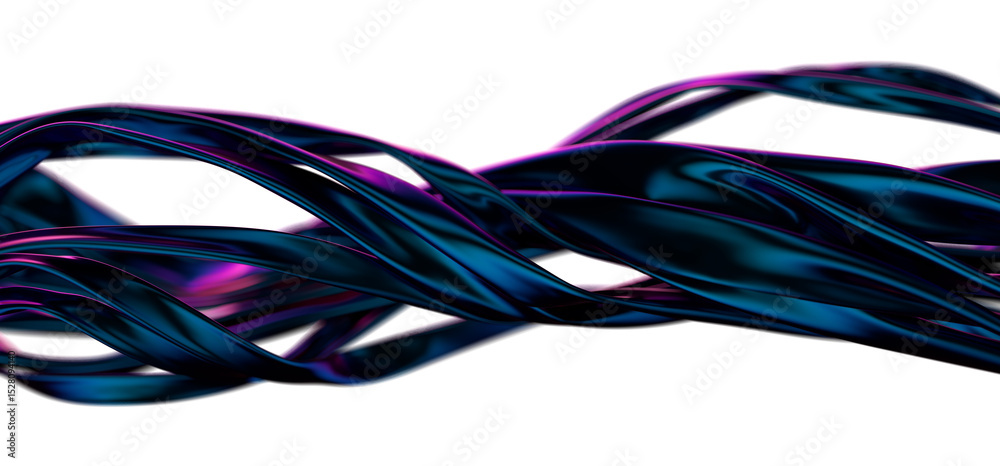 Poster blue wabstract blue waves background.3d rendering.aves texture for backgrounds
