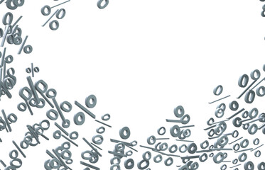 Blurred sale background. 3d