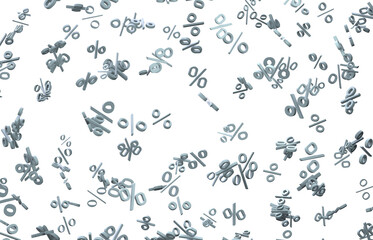 Blurred sale background. 3d