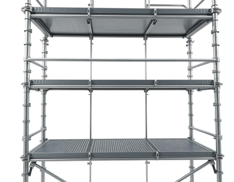 Metal scaffolding structure