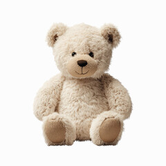 Obraz premium Adorable Beige Teddy Bear Sitting Plush Toy