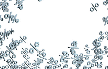 Blurred sale background. 3d