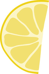 Lemon and Leaves Vector Illustration