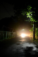 夜道の先に見える光4　心象風景 © k444