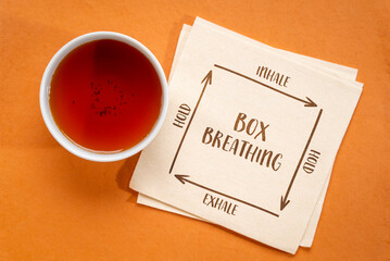 Box or square breathing - a simple but powerful breathwork technique that involves four equal parts: inhale, hold, exhale, hold.
