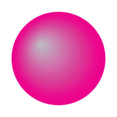 Pink Spheres Isolated on white Background 3D render