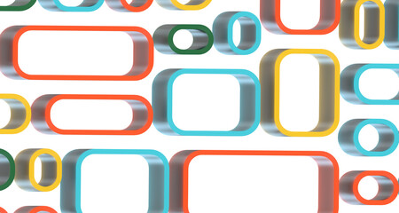 Multicolor abstract background banner of triangles , all the colors of the rainbow