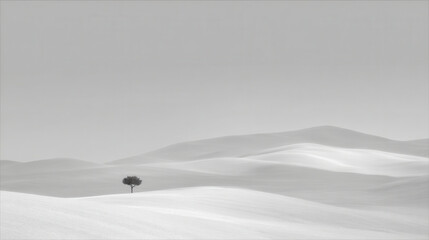 minimalistic photograph of single wind turbine in spain during golden hour light