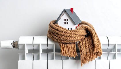 Cozy house with winter heating.