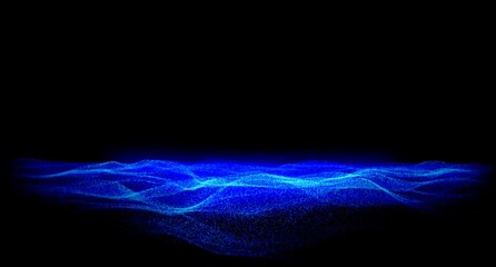 particle flow: endless terrain [spirit glow] still