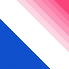 Contemporary Abstract Graphic Design with Diagonal Stripes in Blue, Pink, and White - A Bold, Minimalist Artwork Celebrating LGBT Pride, Diversity, Inclusion, and Unity Through Vibrant Colors