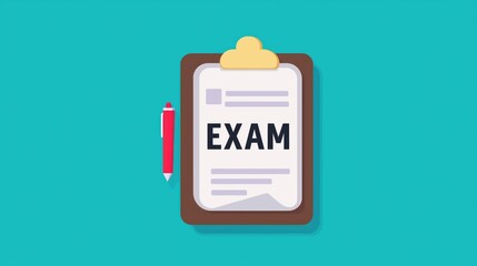 Effective Exam Preparation Tips: Master Your Test with Clipboard, Red Pen, and Study Guide for Academic Success, Knowledge Assessment, Scores, Grades, and Classroom Performance