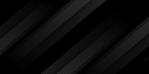 Black abstract background. Elegant dark diagonal shape elements. Modern luxury grey gradient graphic design.