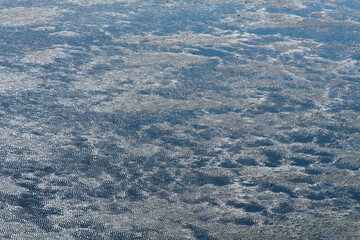 high-angle view of the mud flat at the seaside