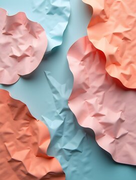 Textured Abstract Background of Layered Crumpled Paper for Design and Decoration