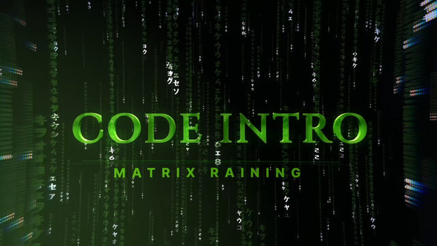 Matrix Raining Intro