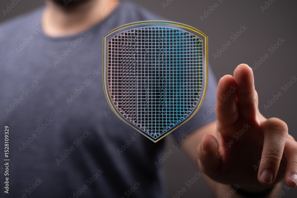 Poster Secure your data with robust cybersecurity.  Protect your information with our advanced solutions.