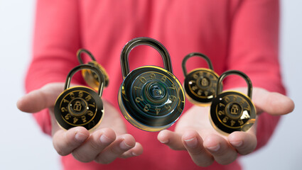 Safeguarding your information with strong passwords and encryption. Data security and privacy.