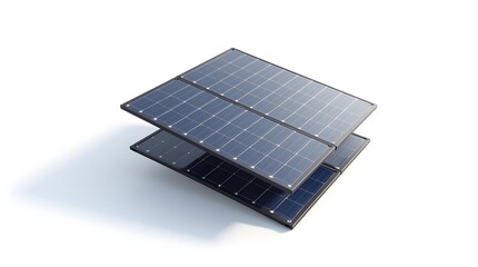 Solar Panels Stacked Renewable Energy and Sustainable Power