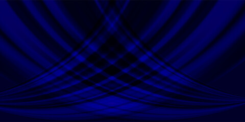 Modern abstract high speed movement. Dynamic motion light trails on dark blue background. Futuristic digital technology movement concept. vector illustration