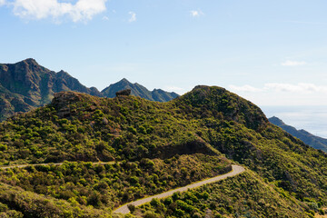 Green mountains in Tenerife