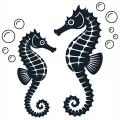 sea horse vector