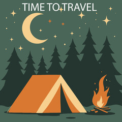 Camping Adventure time to travel