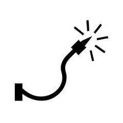 Abstract black and white illustration of a wall mounted light fixture