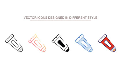 Glue Stick icon design with white background stock illustration