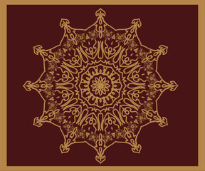 Luxury mandala background with golden arabesque pattern arabic islamic east style.decorative mandala for print, poster, cover, brochure, flyer, banner.