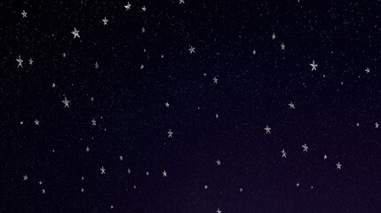 Ethereal Stars in the Night Sky: Explore the Vast Cosmos and Celestial Beauty of Twinkling Constellations in a Peaceful, Tranquil Universe full of Mystery and Wonder