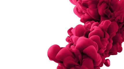 Vibrant Red Ink Splash: Abstract Fluid Design and Texture for Artistic Photography - Dynamic Waves, Whimsical Patterns, Rich Hues, and Modern Elegance in Contemporary Visual Art