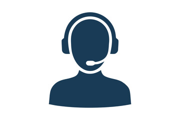 Customer support representative icon call center agent