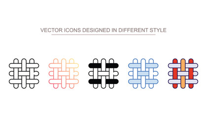 Fabrics icon design with white background stock illustration