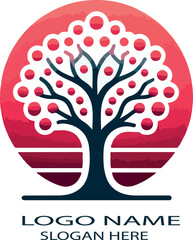 manzanita Logo icon vector white background .
