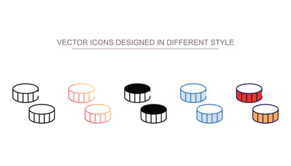 Bottle Cap icon design with white background stock illustration