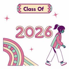 Downloadable Class of 2026Classic Graduation Logo