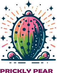 prickly pear  Logo icon vector .