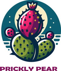 prickly pear  Logo icon vector .