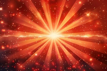 Radiant Starburst: A Shimmering Convergence of Light and Cosmic Energy in a Vast Celestial Canvas