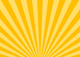 オレンジと黄色の集中線	
