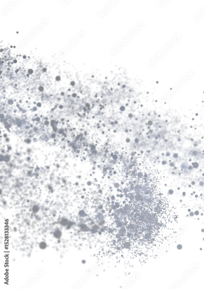 Poster High-resolution image of abstract grey dust particles, perfect for backgrounds and textures.
