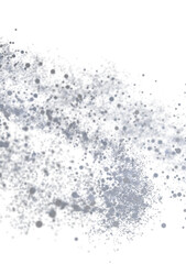 High-resolution image of abstract grey dust particles, perfect for backgrounds and textures.
