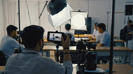 Students in photography class.