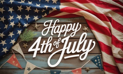 Patriotic american flag background 4th of july celebration graphics