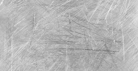 Grey scratched steel background