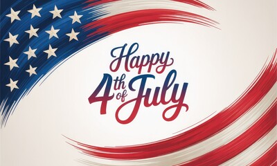 Happy 4th of july patriotism celebration digital art