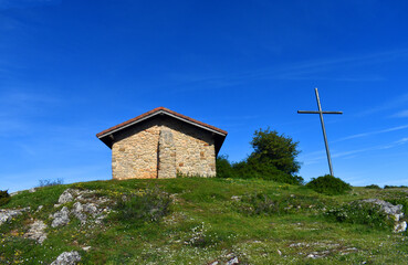 Hermitage of San Lorenzo in the Valderejo Natural Park, Basque Country, Spain