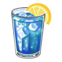 Blueberry lemon soda